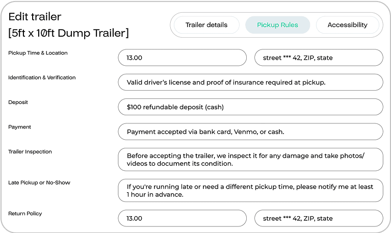 Pickup rules